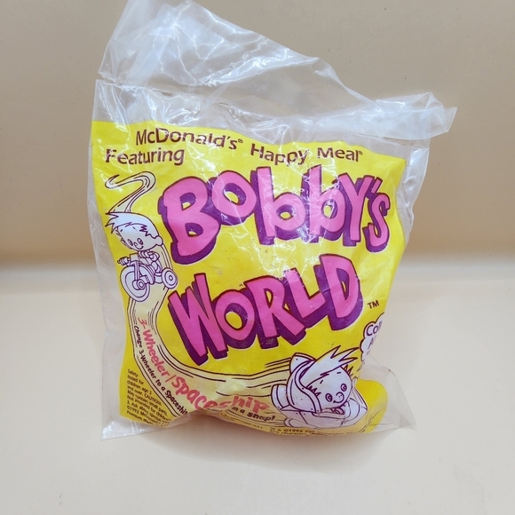 McDonald's Other - 1994 McDonald's Bobby's World 3 Wheeler Spaceship Happy Meal Toys Vintage